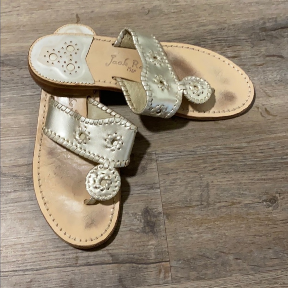 Platinum Jack Rogers Hampton Flat